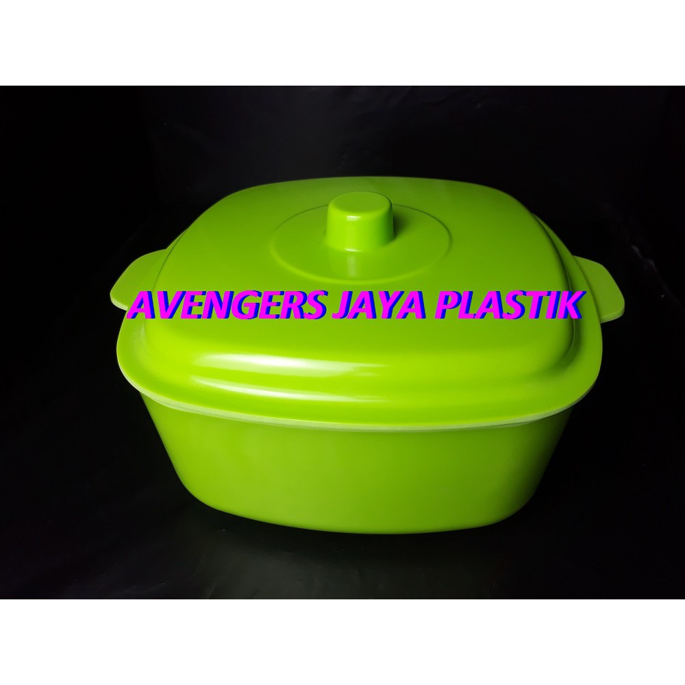 Mangkok melamin dengan tutup singa singi MST-9 Hijau