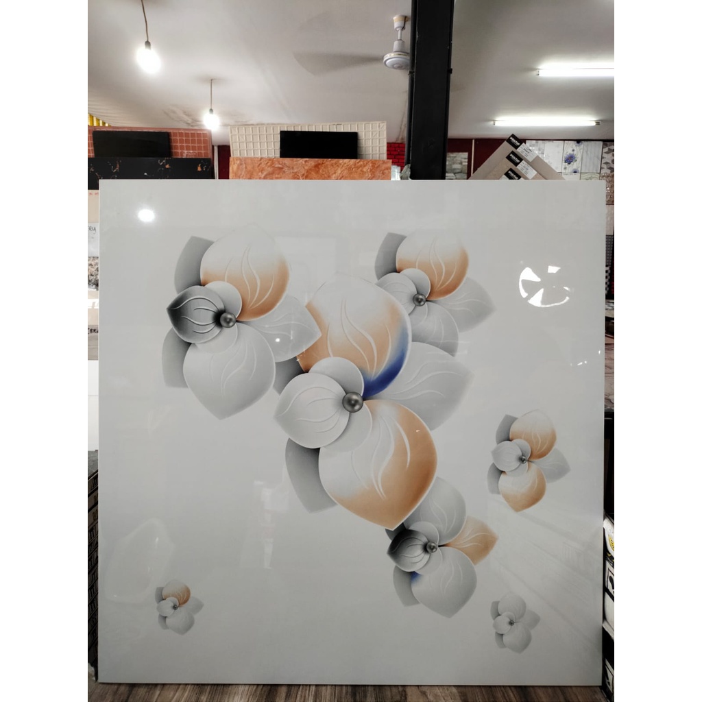 Granit 3D Destro Motif Bunga uk 60x60