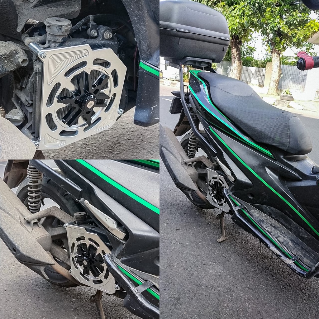 Cover radiator pelindung radiator Model Kipas COVER TUTUP RADIATOR NMAX / AEROX / LEXY NUI BIKERS KI