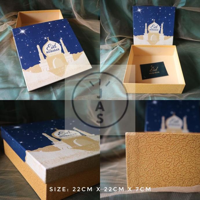 

[COD] kotak kue 22x22x7 hard box / handmade / edisi lebaran ramadhan [COD]