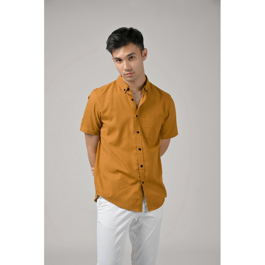 Bos Baju kemeja pria polos lengan pendek /Kemeja laki-laki / Kemeja dewasa /Hem pria lengan pendek