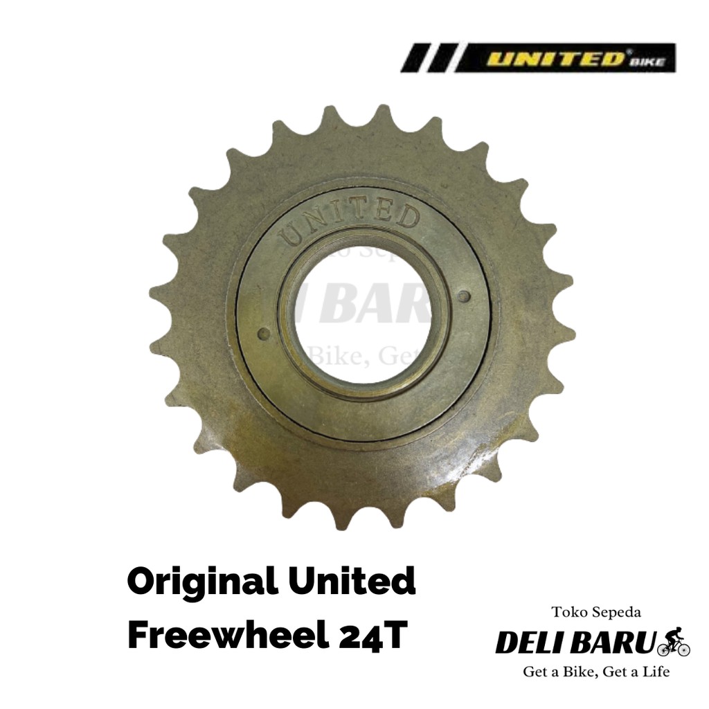 United Gear gir belakang freewheel 24T sepeda BMX