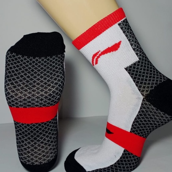 (PERPASANG) Kaos Kaki Badminton Bulutangkis (Li-212)/Kaos Kaki Sport/Olah Raga