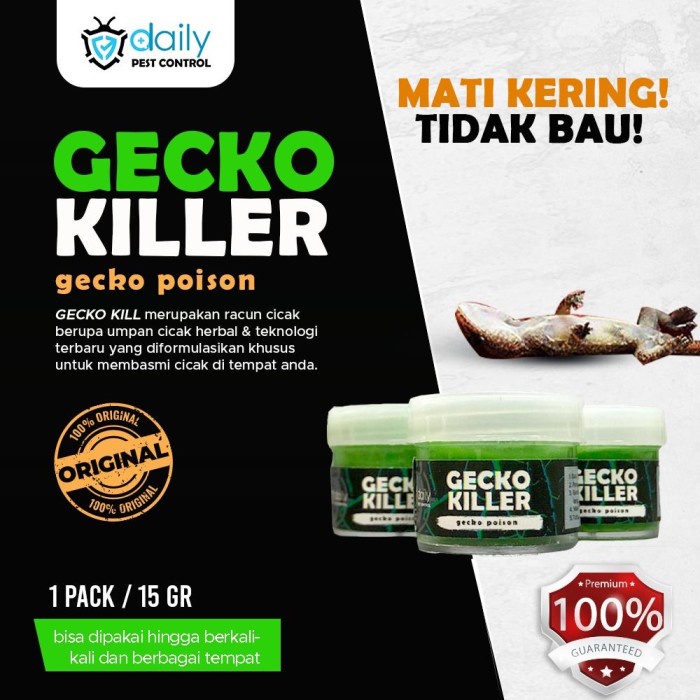 Gecko Killer Premium Guaranteed Racun Cicak Herbal 100% Ampuh