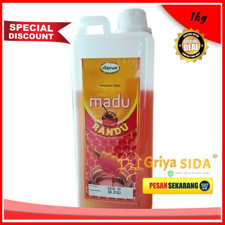 Madu randu 1 kg madu mabruuk bunga randu original Mabruk Mabruuk sehat nikmat hemat PROMO