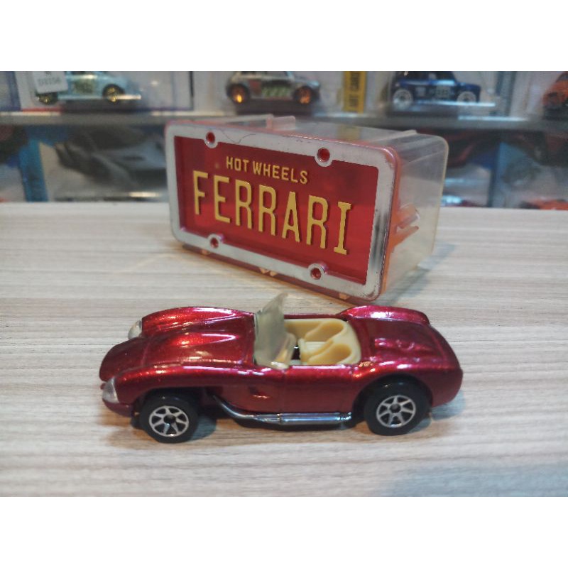 HOT WHEELS FERRARI 250 MERAH METALIK LOOSE FROM THEN &amp; NOW COLLECTION 1995 PACK LIMITED EDITION