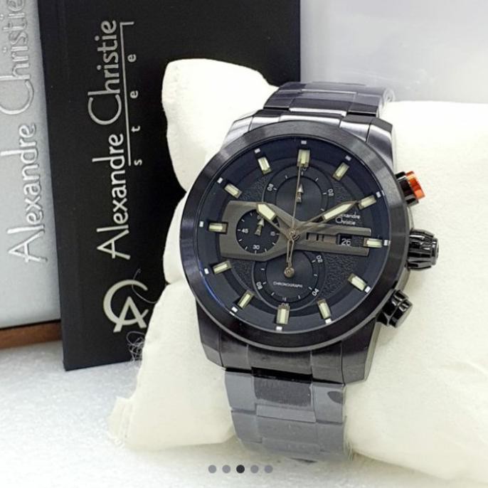 Jam Tangan Pria Alexandre Christie Ac6559 / Ac 6559 Black Orange Rr76Oyyq8F