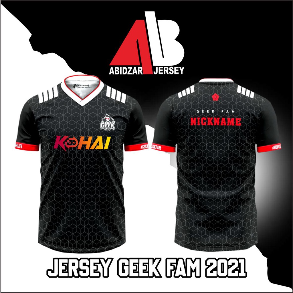 Jersey Geek Fam kohai sponsor terbaru 2021