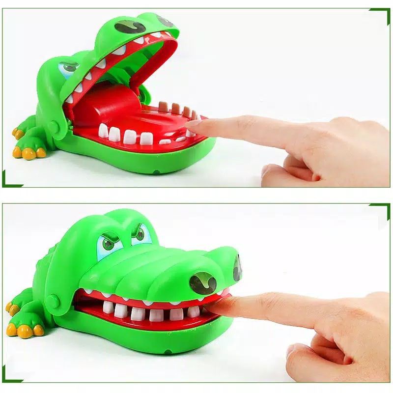 MAINAN ANAK BUAYA GIGIT CROCODILE DENTIST CROCODILE BITE MAINAN ANAK BONEKA BUAYA BANJARMASIN