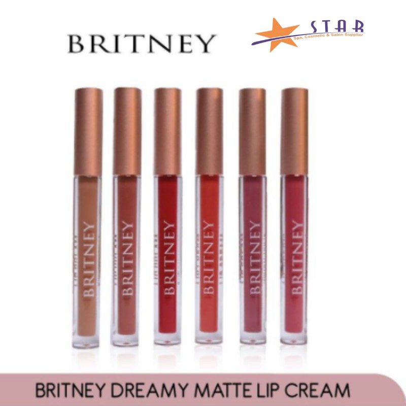 ✨STAR✨ Britney Dreamy Matte Lip Cream / Lipstick Cair / Lisptick Murah