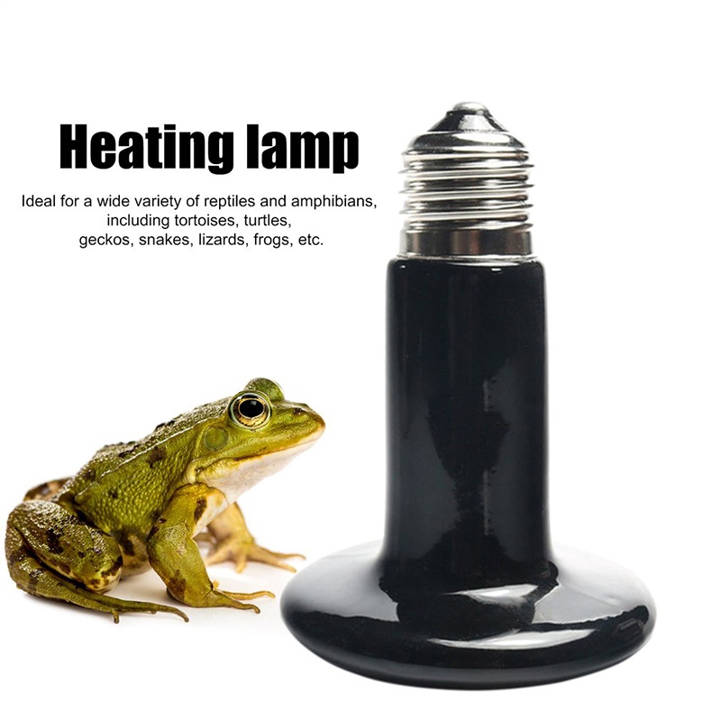 ★25/50/100W★Heater Reptil Lampu Pemanas Bahan Keramik Nomoypet Lampu Pemanas Tanpa Cahaya