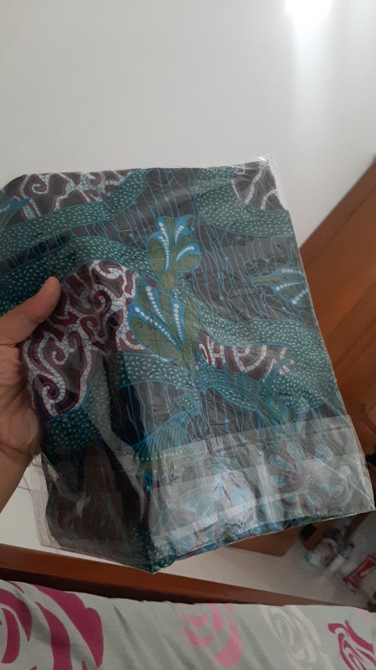 Couple Batik Hrb026 Blus Kenongo Kantoran Formal Katun Prima