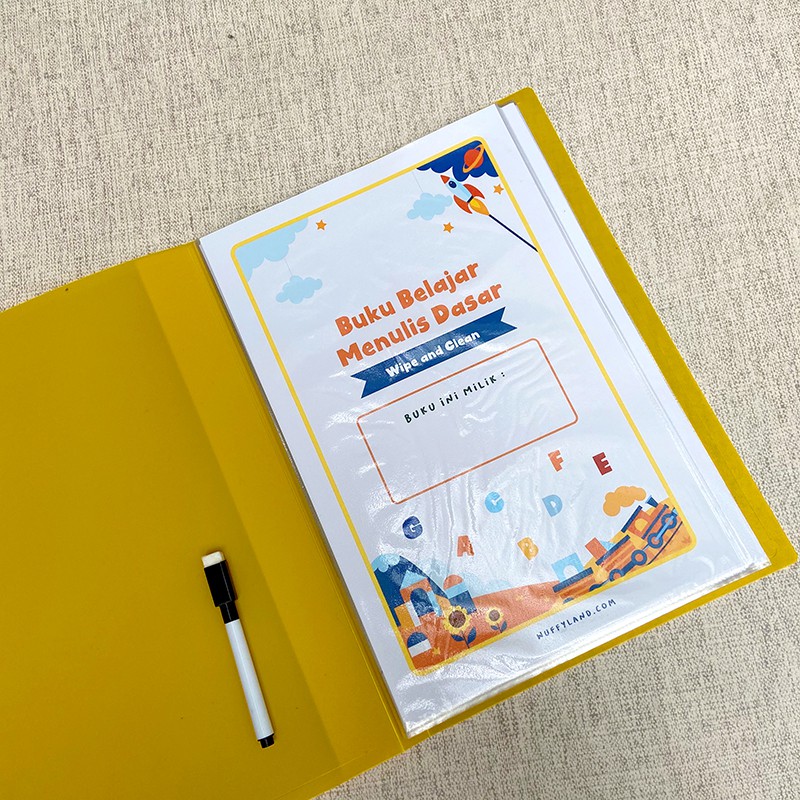 Wipe and Clean Worksheet Belajar Menulis Aktivitas anak praTK Paud