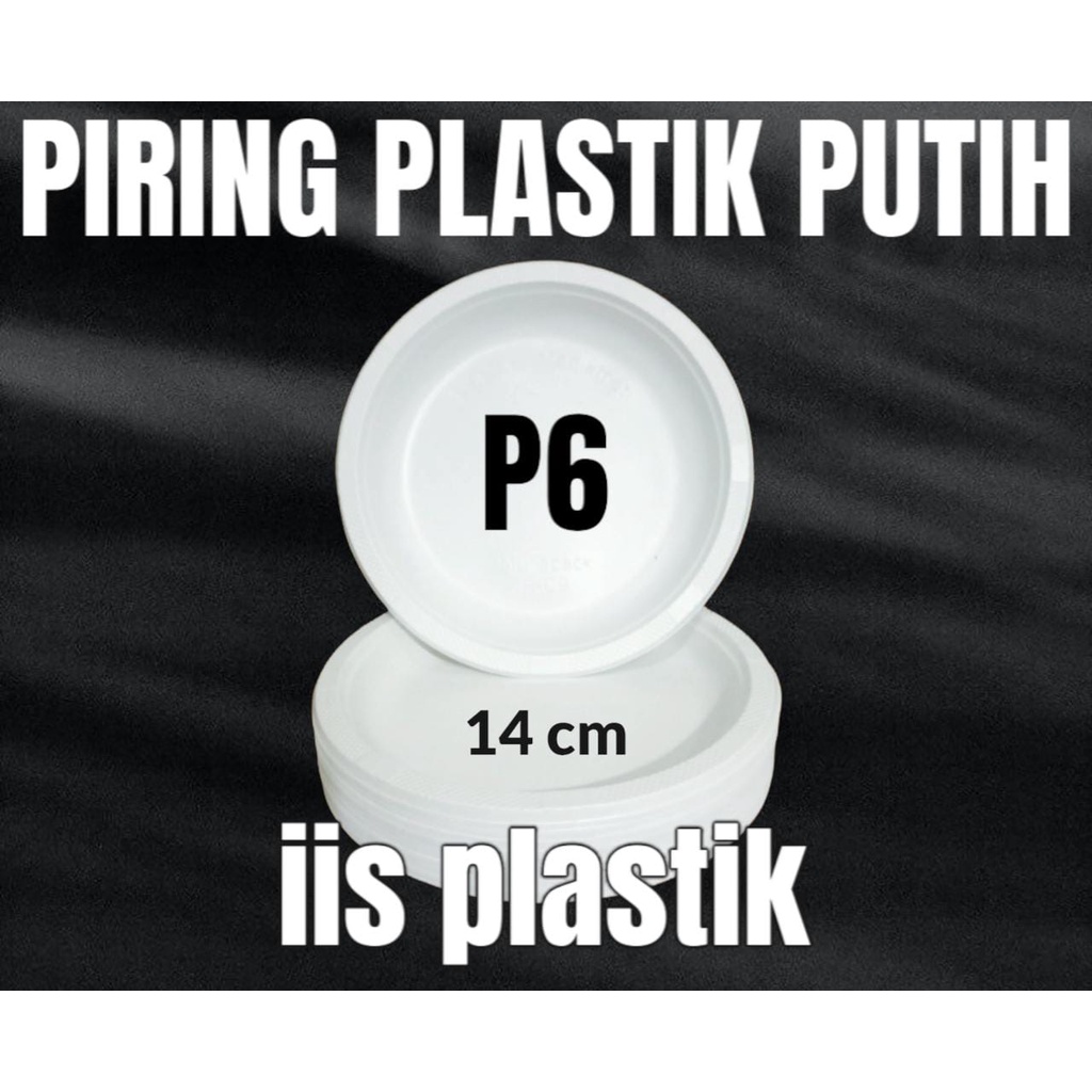 Piring Makan Plastik 50pcs Uk 9 Besar L Pesta Nasi Lauk Murah P7 Medium M P6 Small S