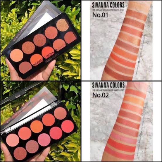 Sivanna Colors The Elegant Eyeshadow Palette HF377 /Ultra Blush Palette HF319/Blushon/Makeup/Eyeshadow/Kosmetik/Kosmetik Thailand