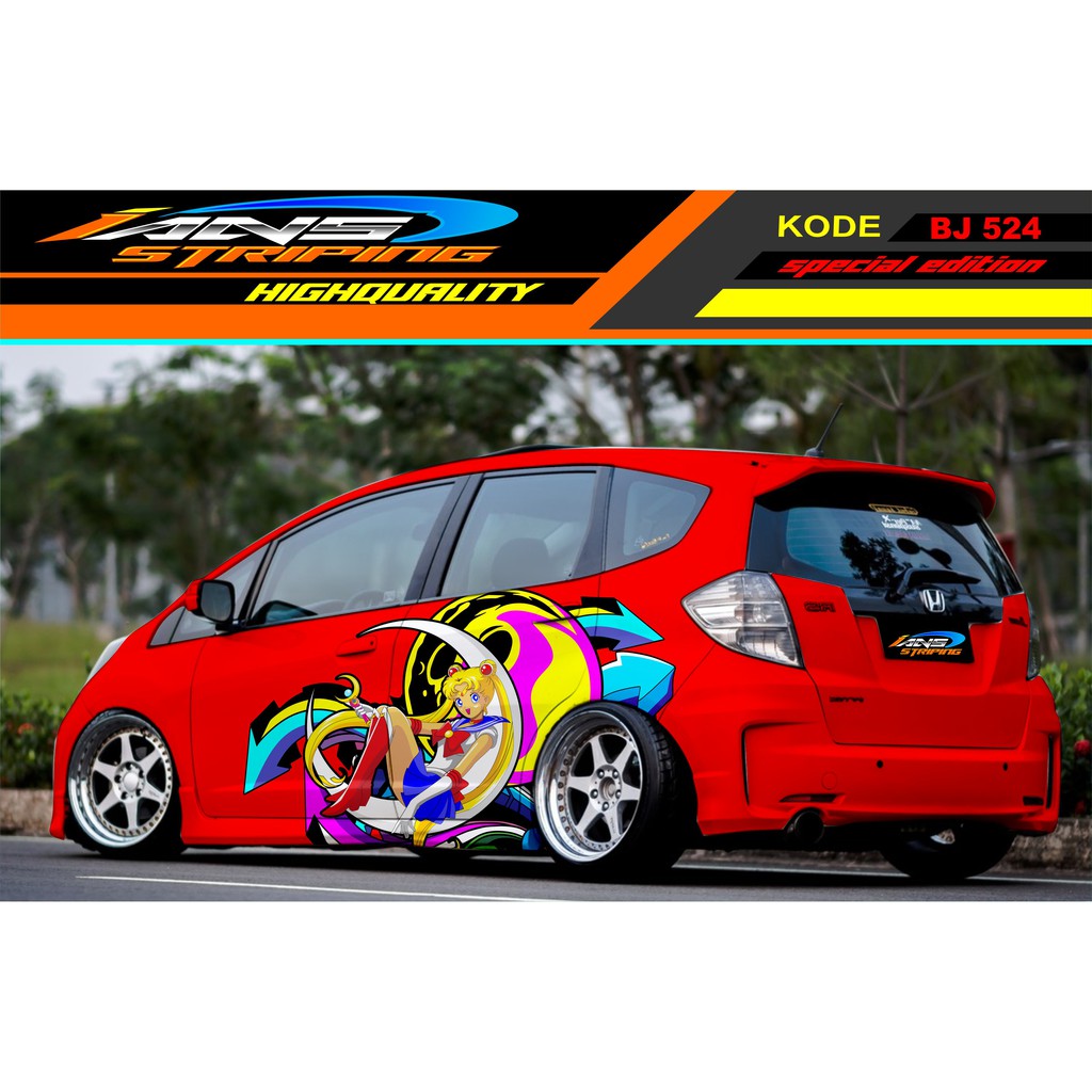 DECAL STICKER MOBIL ANIME / STIKER TOYOTA / STICKER DAIHATSU / STICKER AVANZA / STICKER HONDA JAZZ