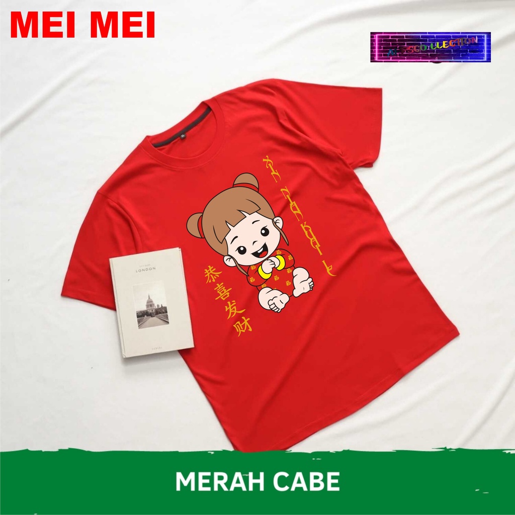 Imlek Unisex Kaos Imlek 2023 Baju Imlek Family Papa Mama Koko Mei Mei Shio Kelinci Pakaian Imlek Dewasa Kaos Imlek Anak anak Baju gong xi fa cai Xin Nian Khuai Le kaos imlek terbaru 2023 kaos sin cia imlek 2023 kaos imlek kaos imlek pakaian imlek keluarga