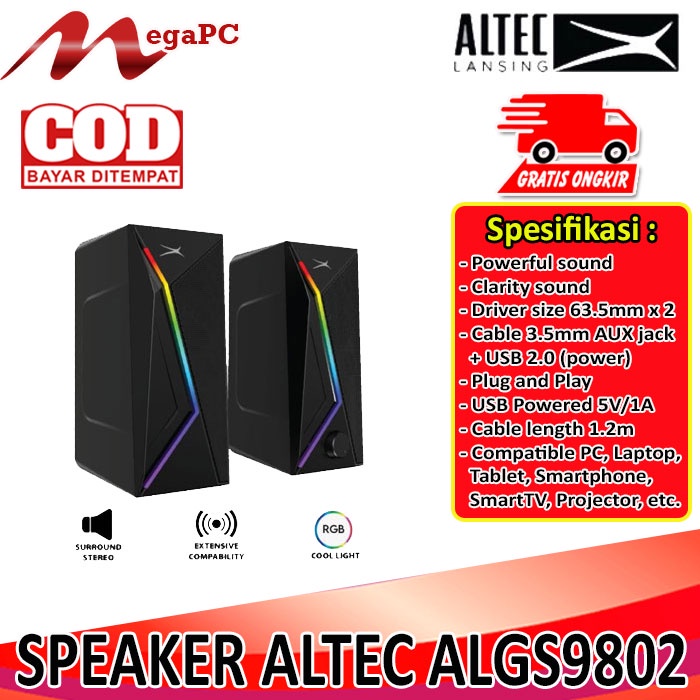 Altec Lansing Speaker 2.0 RGB ALGS9802