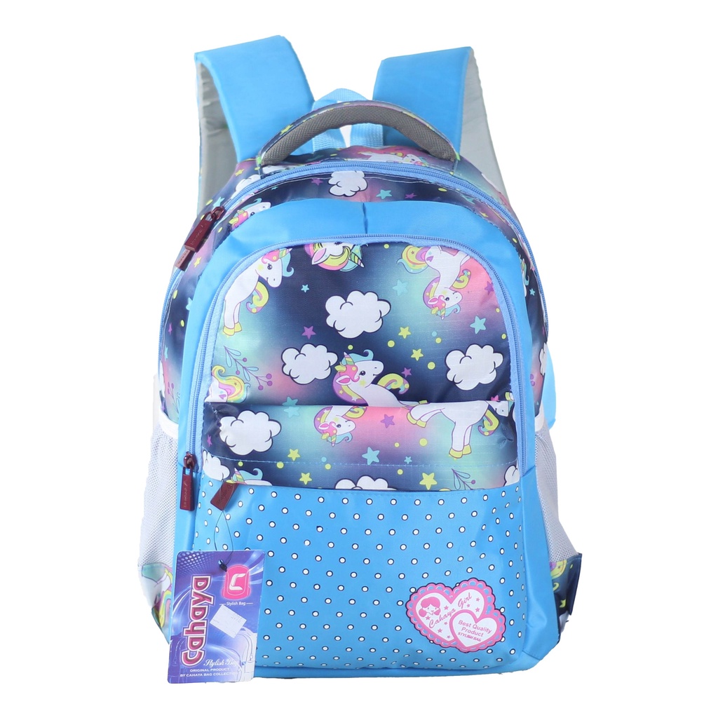 Jual Ransel Anak Perempuan TK SD Tas Gendong Cewek Cantik Gambar Little Pony Backpack Multifungsi