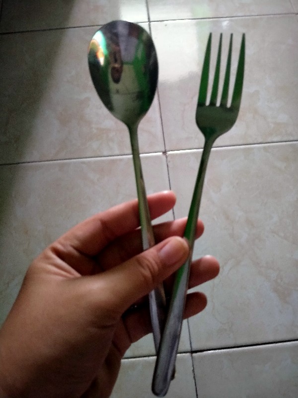 Alat Makan Sendok Garpu Korea Stainless