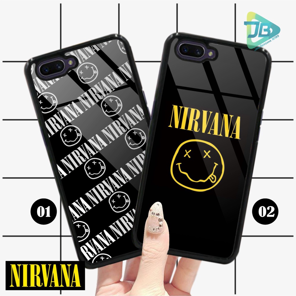 HARDCASE 2D GLOSSY NIRVANA OPPO VIVO XIAOMI SAMSUNG REALME IPHONE ALL TYPE JB4708