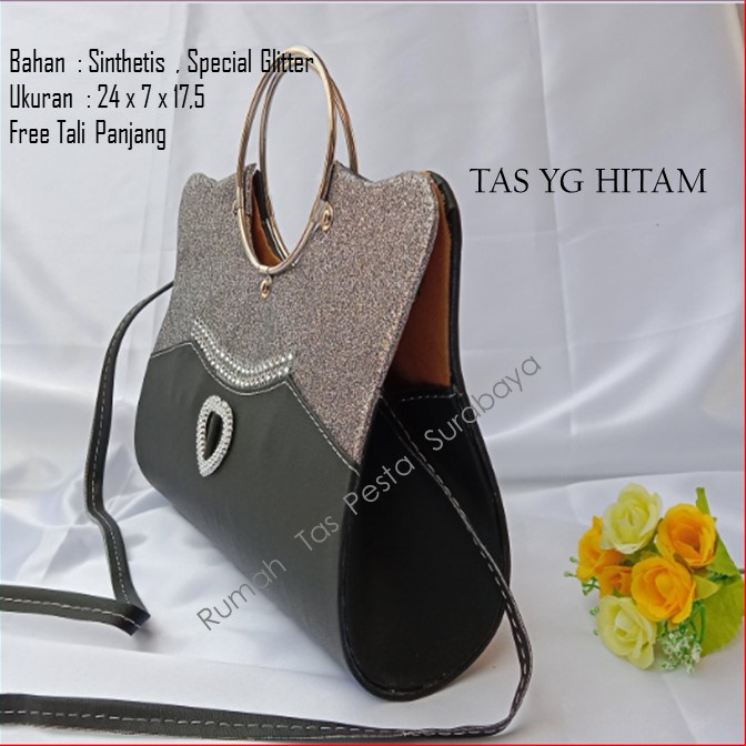 Tas Gliter,Tas Cantik,Tas Elegant,TAS YG HITAM