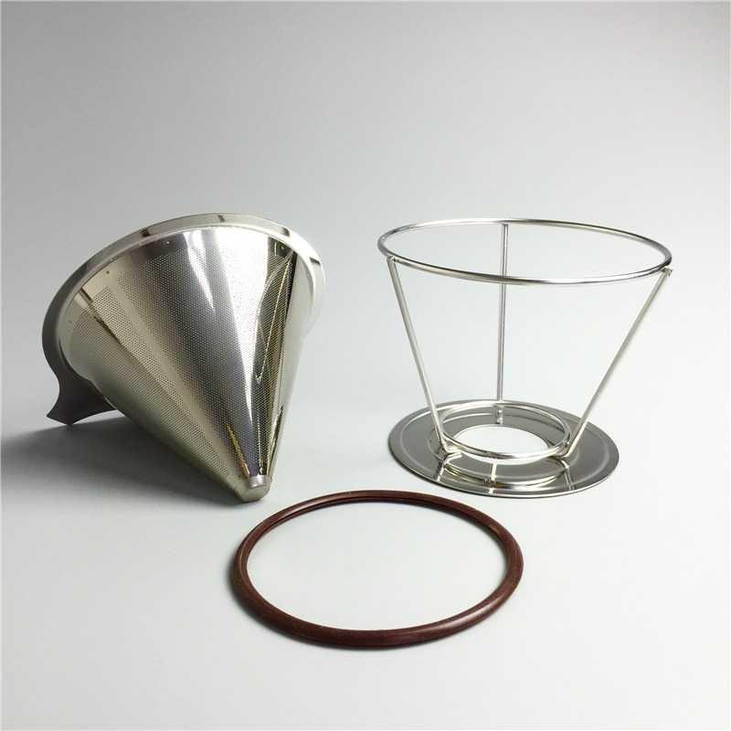 Ueinsang Filter Penyaring Kopi V60 Filter Double Layer Large - F-412 [Silver]