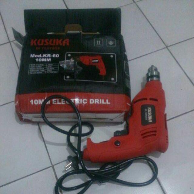 Mesin Bor Electric Drill 10mm Kr60 Kusuka By Fujiyama