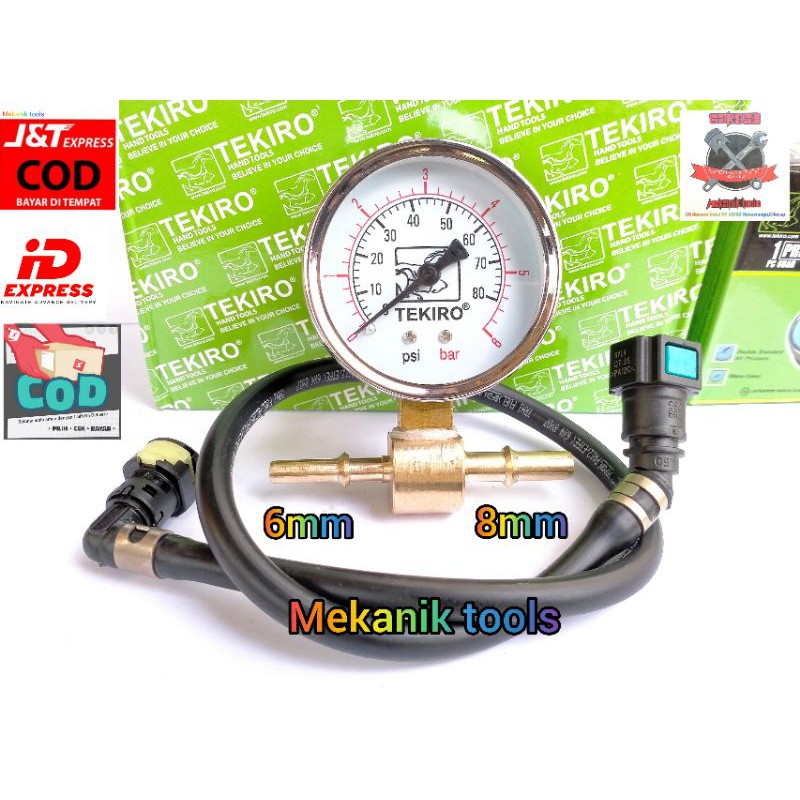 Fuel Pump Tester Alat Cek Ukur Tekanan Bahan bakar motor injeksi FPG pressure gauge