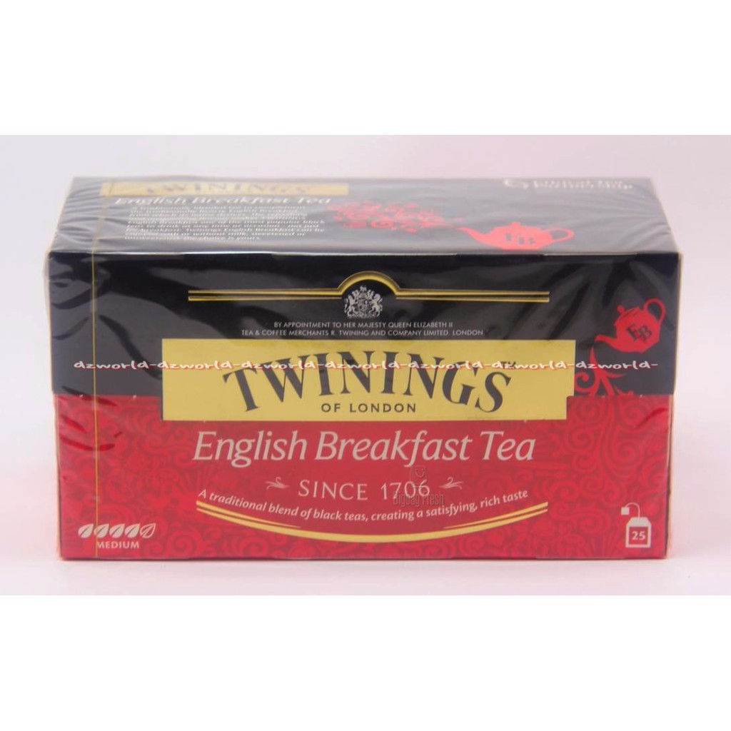 Twining Of London English Breafast 25bagTea Teh Sarapan Pagi England Twinings