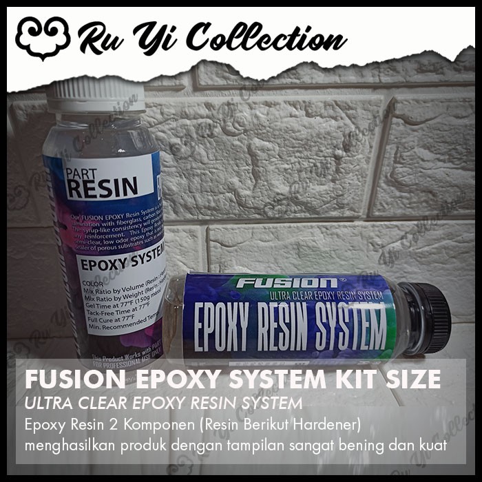 Epoxy Epoxi Resin FUSION Bening 750 Gram