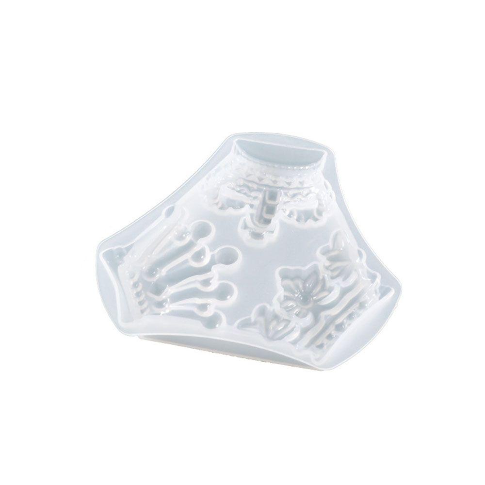 Solighter 3D Mahkota Handmade Kristal DIY Kerajinan Membuat Perhiasan Alat Cetakan Silikon Bunga Patch