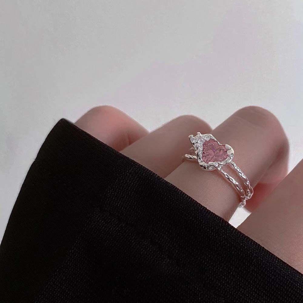Mxbeauty Wanita Cincin Pesona Kepribadian Pertunangan Pesta Perhiasan Jari Perhiasan Adjustable Geometris Terbuka Ring