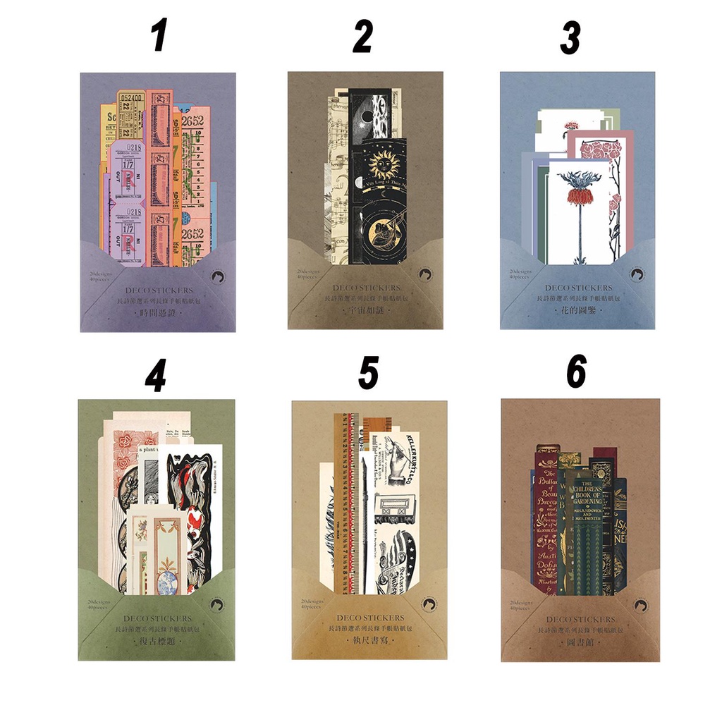 Stiker SOLIGHTER Washi New Art Craft Label Bunga Stationery Diary Gaya Retro