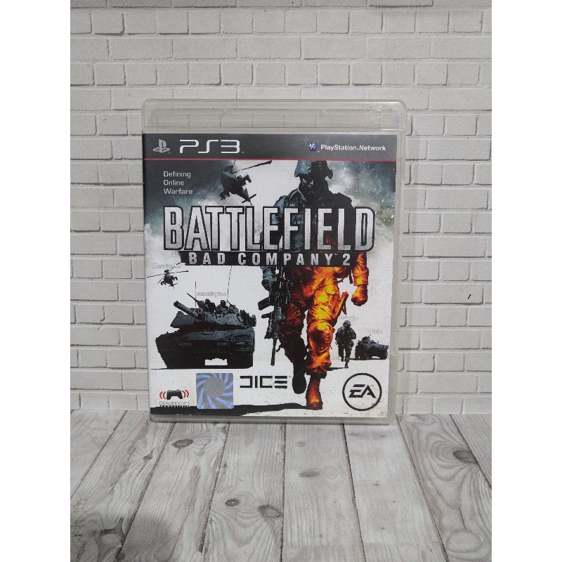 BD CD KASET ORIGINAL PS3 BATTLEFIELD Bad Company 2 USA Bahasa Inggris Lengkap manual book