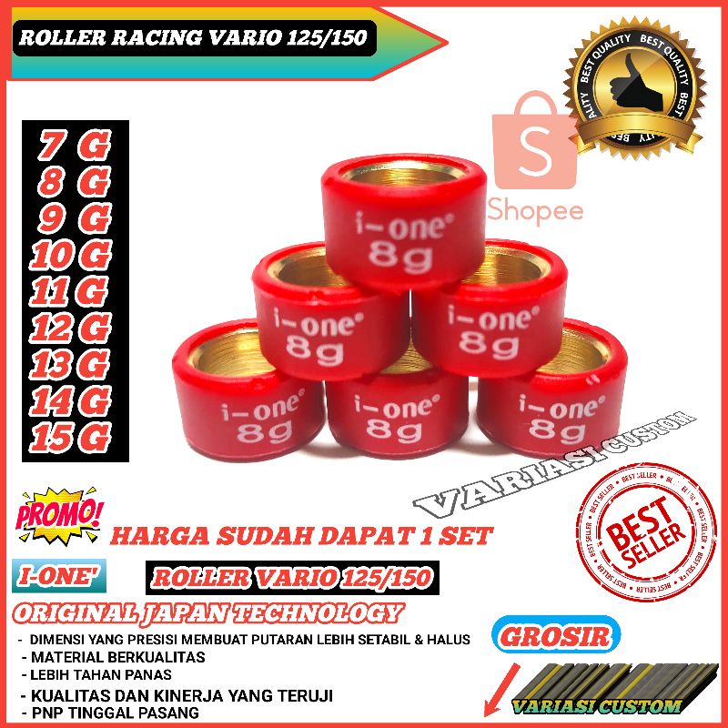 Roller Roler Loler Racing ( Y125 ) Vario 125 150 Beat Led deluxe Pcx 150 160 Adv Genio Scoopy 2021 7 8 9 10 11 12 13 15 Gram Original I-One