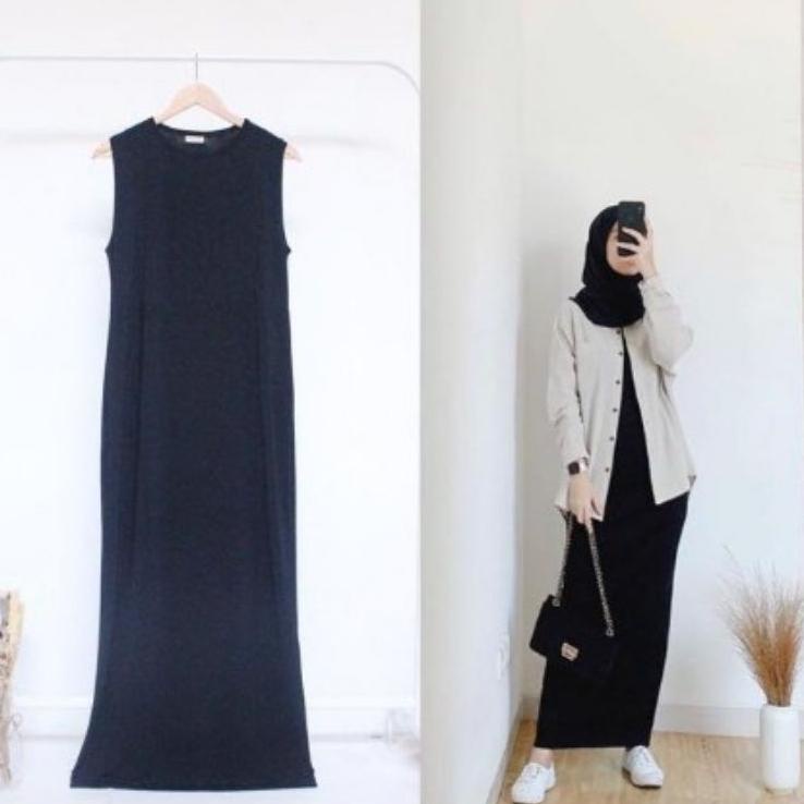 Lagi Tren.. Dress Inner Span | baju muslim wanita atasan Outfit ngampus | baju murah wanita | fashio