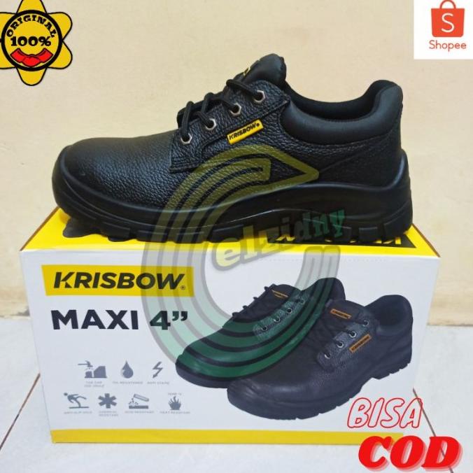 BEST SEPATU SAFETY KRISBOW MAXI 4 INCH CHECK NGF96415BF