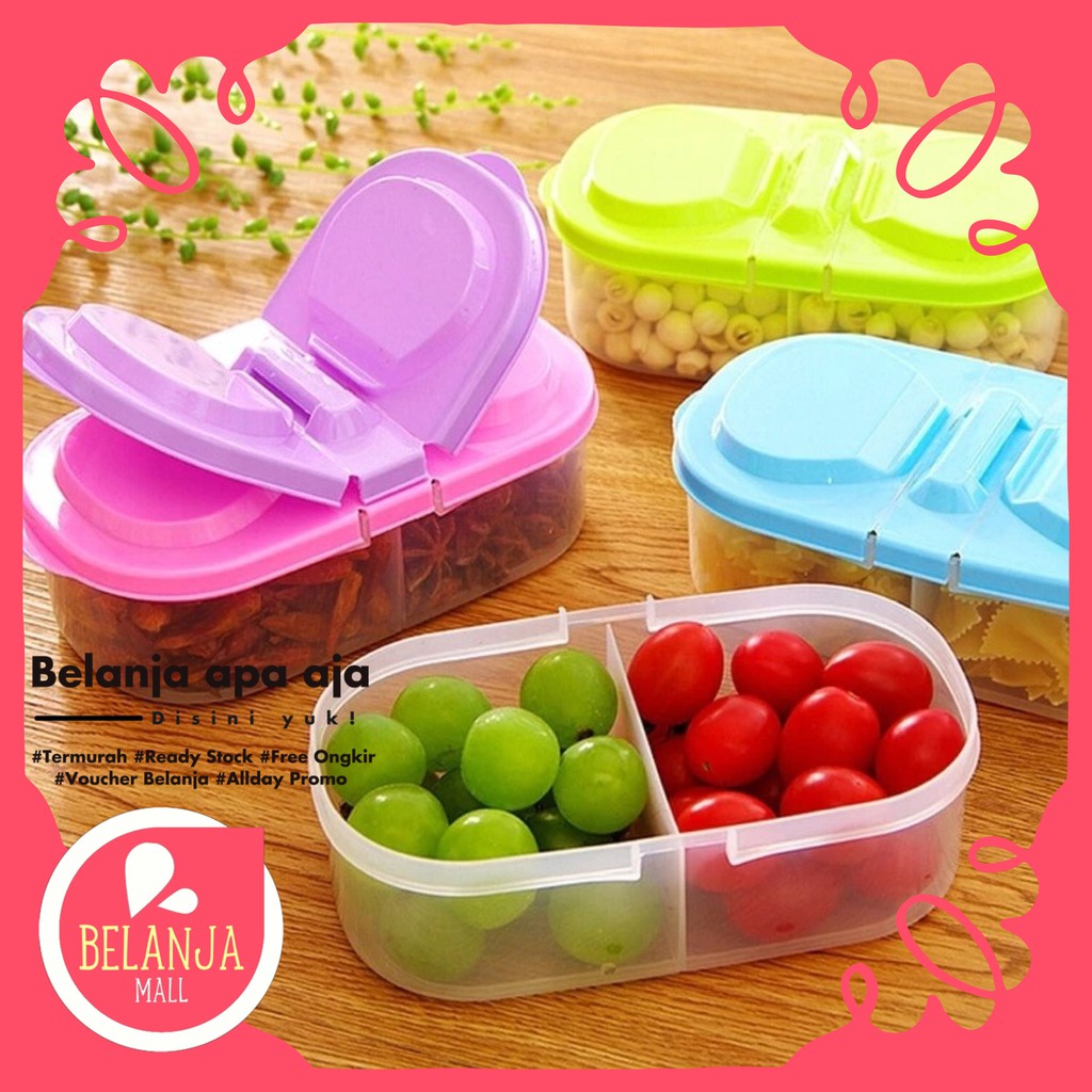 Toples Kotak Cemilan Penyimpanan Buah Toples Kotak Cemilan Penyimpanan Buah
