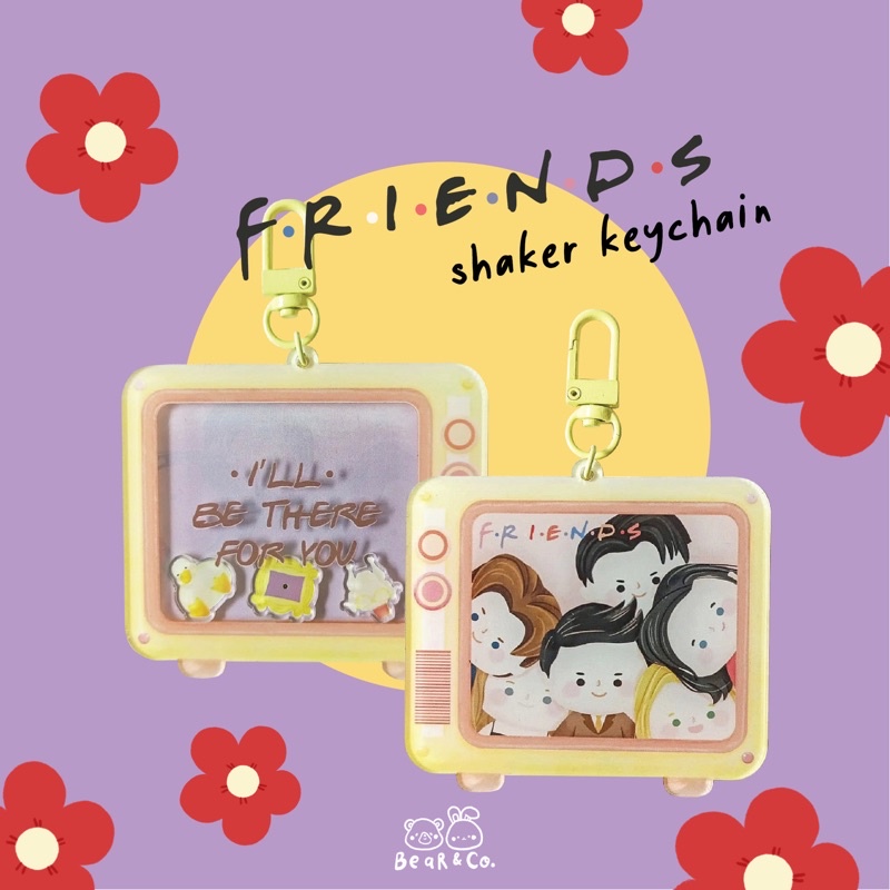 friends shaker keychain