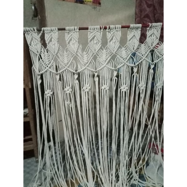 tirai pintu macrame