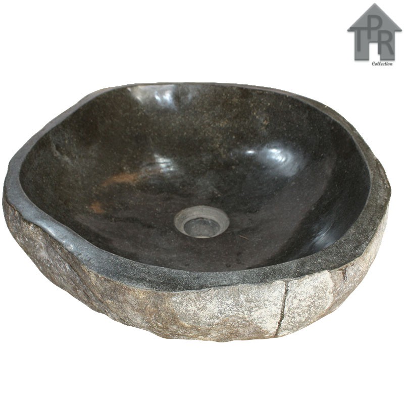 Wastafel - Wash Basin Batu Alam River Stone - D30-60