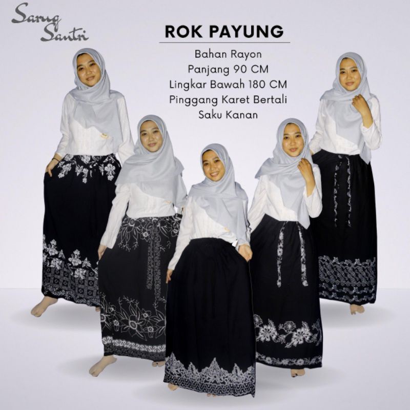 rok santri | rok payung | rok batik gloyor