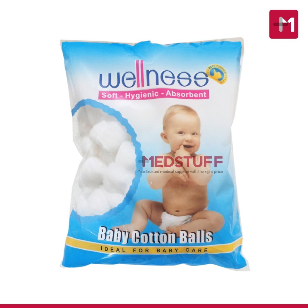 Wellness Baby  Cotton Ball 100pcs Kapas  Bola Shopee Indonesia