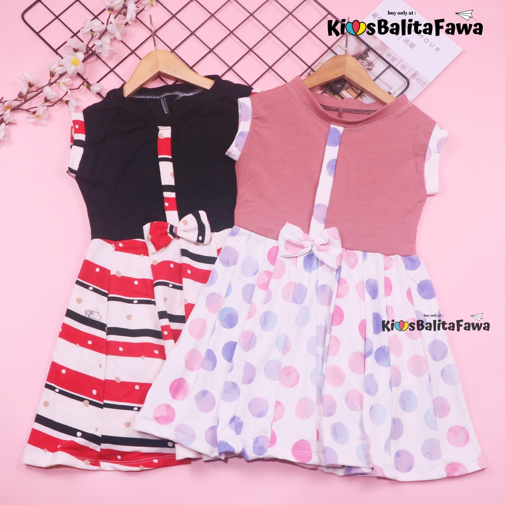 Dress Lala uk. 4-5 Tahun / Dress Balita Dress Anak Cewek Dress Import Dress Yukensi Dress Murah