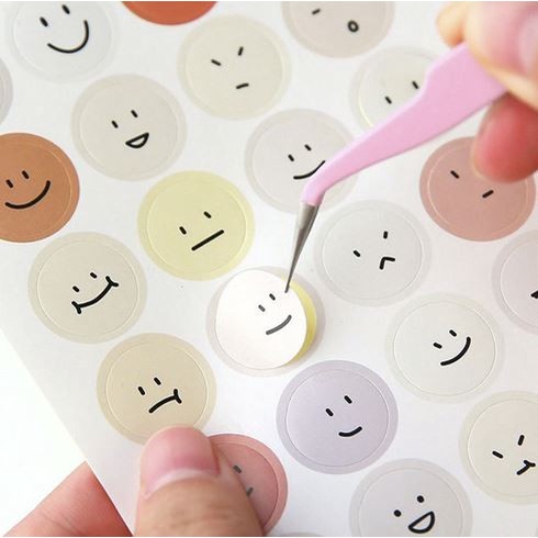 Macaron Color Sticker Tweezers - Pinset Penjepit Sticker