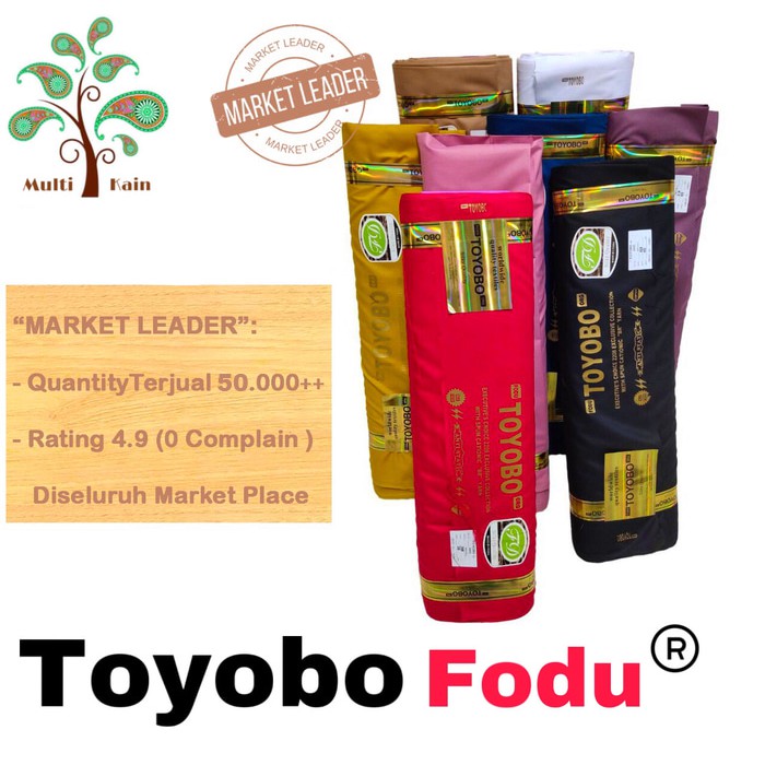 Bahan Multi kain katun cotton toyobo FODU (COPYRIGHT, TERDAFTAR) asli premium