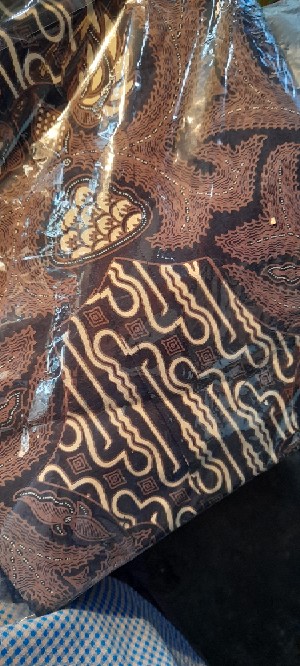 Atasan Kemeja Batik Pria Lengan Pendek Premium Sk Parang Twopen Full Furing Rajasakti Solo Ori