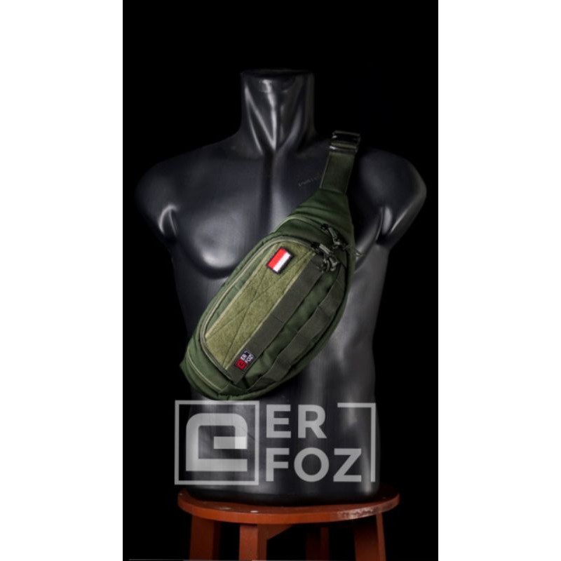 TAS WAISTBAG POLYESTER ERFOZ /WAISTBAG WATERPROOF LORENG ERFOZ/TAS DADA ERFOZ/TAS SLEMPANG ERFOZ