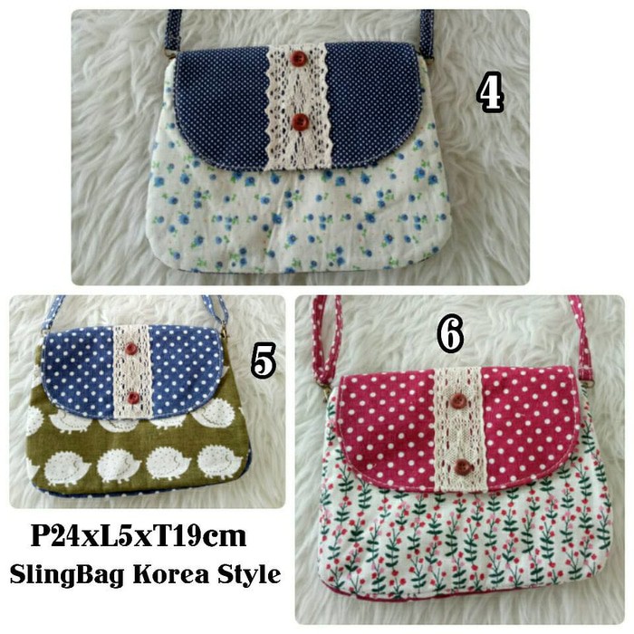 35+ Ide Sling Bag Wanita Kain